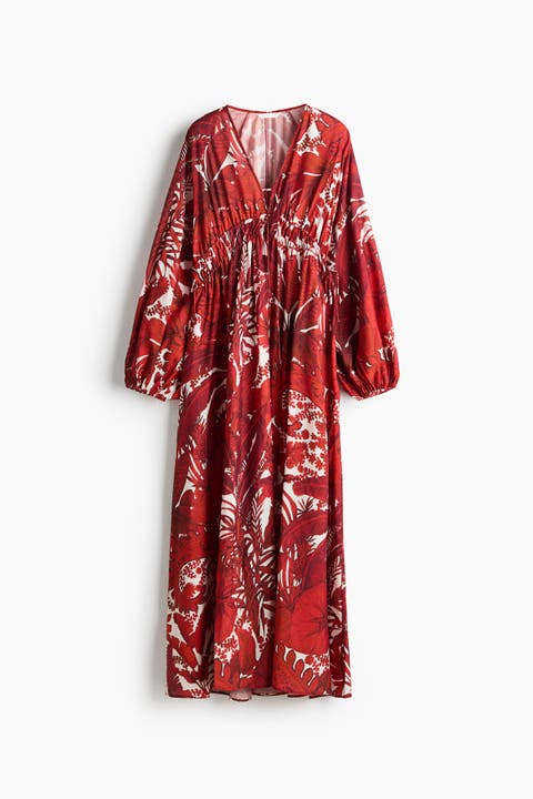 Balloon-sleeved Tunic Dress
