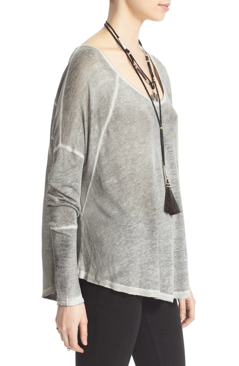 Free People 'Machiatto' Linen Blend Dolman Tee, Alternate, color, 