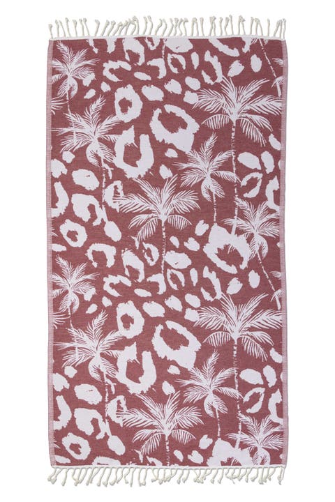 Leopard Palm Organic Turkish Towel