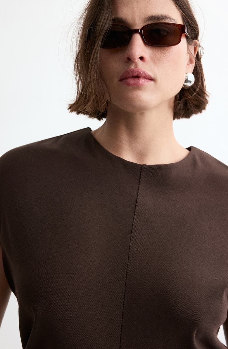 MANGO Cotton Jersey Midi Dress, Alternate, color, 