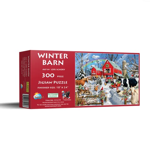 Winter Barn 300 piece Jigsaw Puzzle for Adults