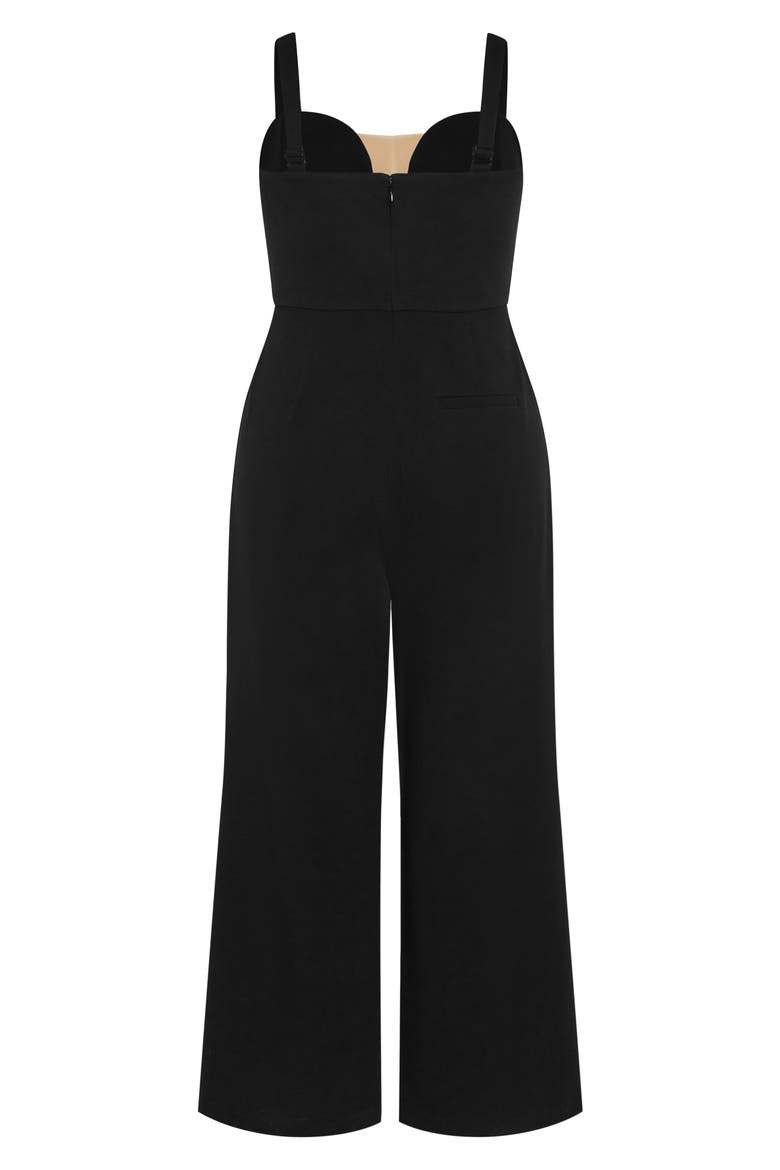Flaunt It Wide Leg Jumpsuit, Alternate, color, BLACK