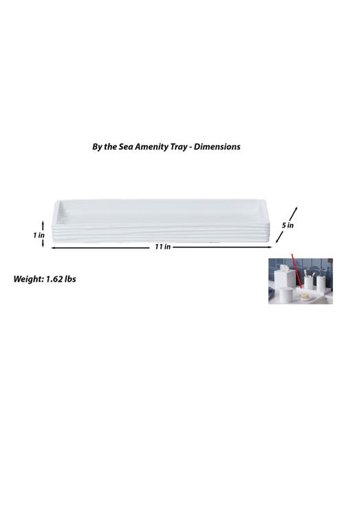 Roselli Trading Company By The Sea Amenity Tray In White