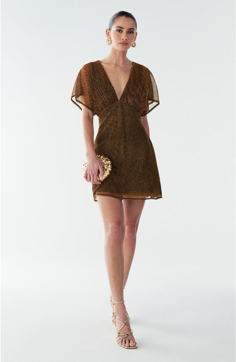 BWLDR Serla Mini Dress, Alternate, color, Copper