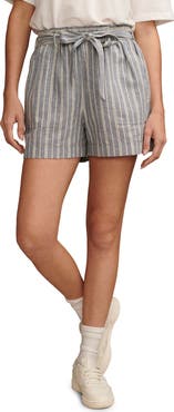 Lucky Brand Tie Waist Hemp & Cotton Shorts