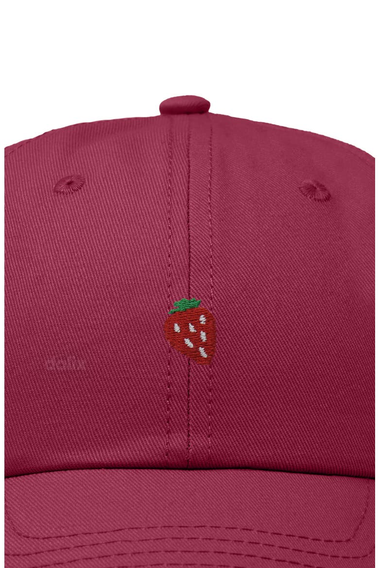 Lil Strawberry Dad Cap, Alternate, color, Maroon