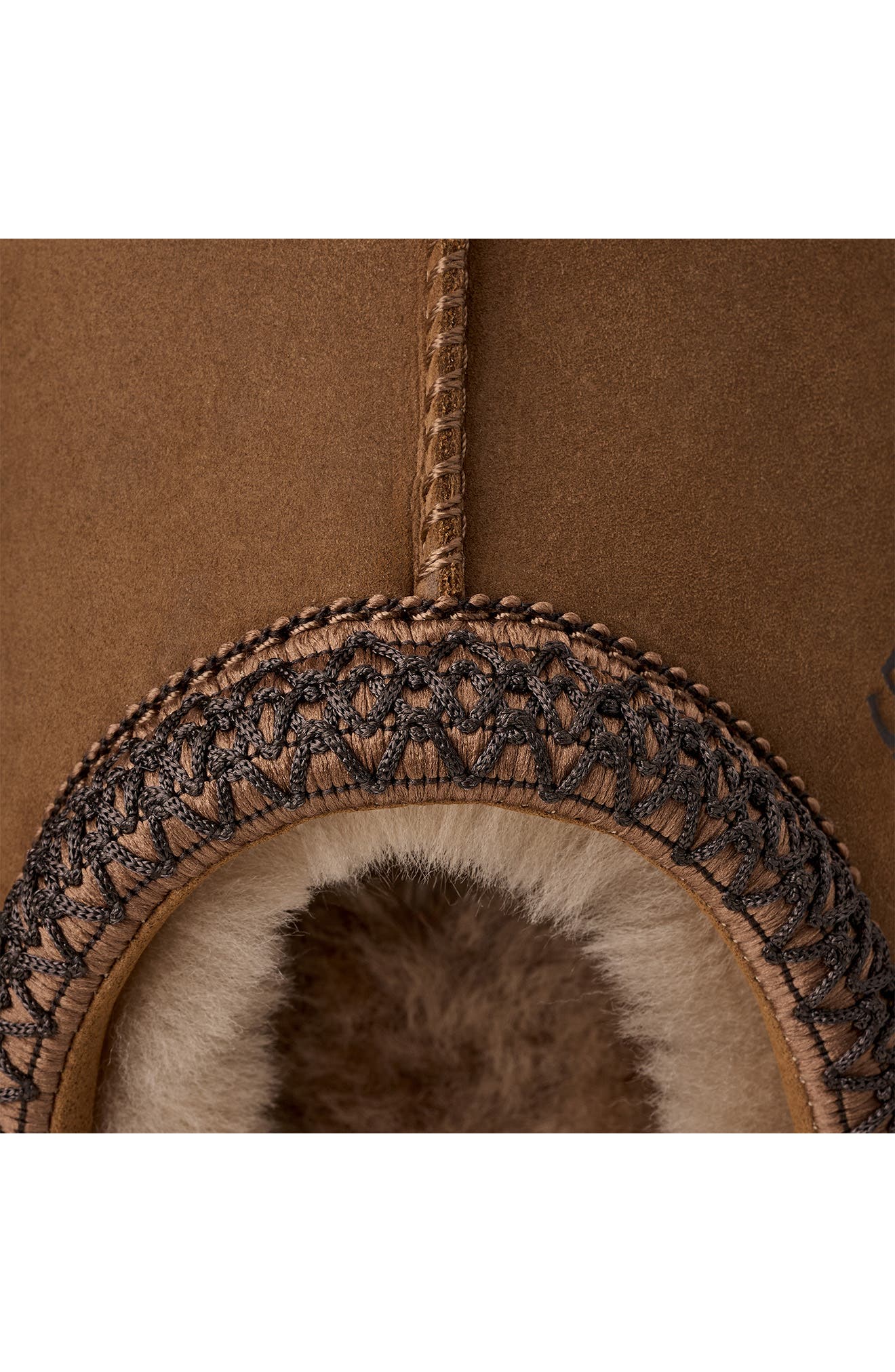 UGG<sup>®</sup> Tasman II Genuine Fur Lined Waterproof Slippers, Alternate, color, Dark Chestnut