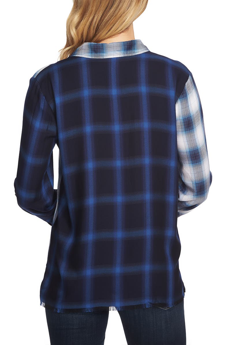Vince Camuto Mixed Plaid Shirt, Alternate, color, 