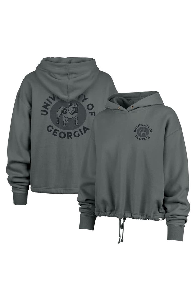 '47 Women's '47 Gray Georgia Bulldogs Luminance Dot Venice Pullover Hoodie, Alternate, color, Gray