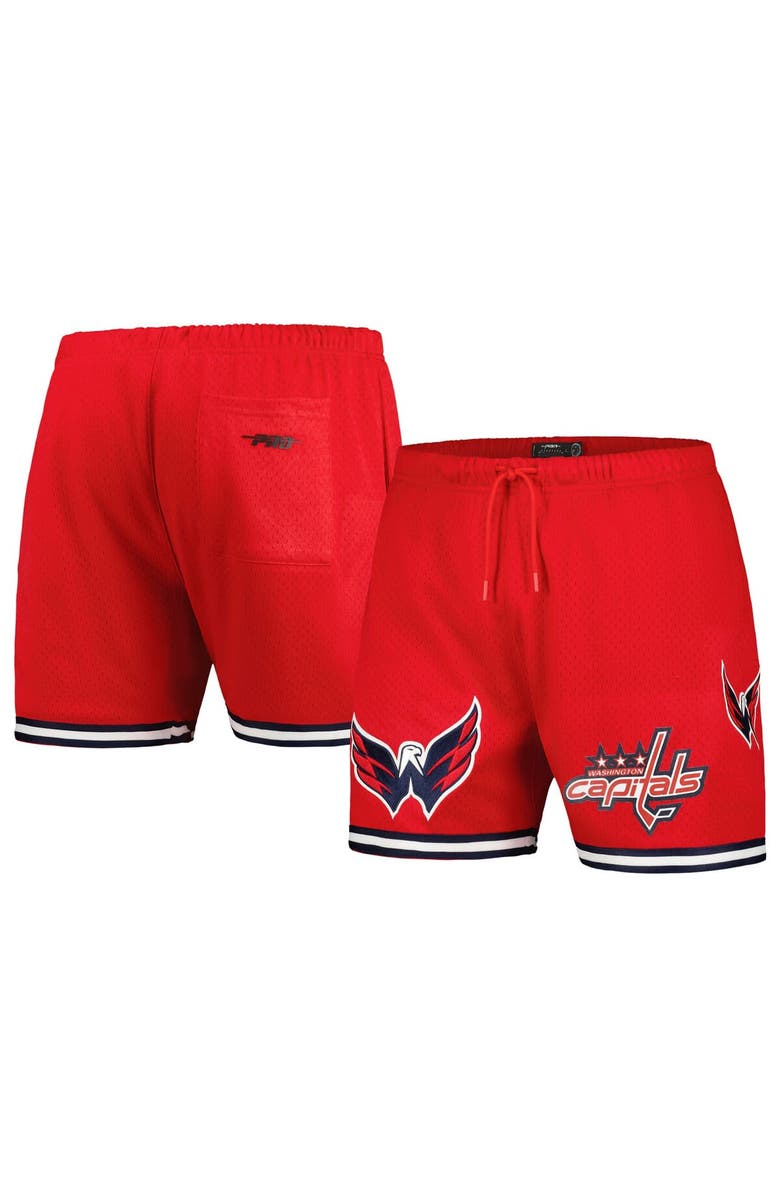 PRO STANDARD Men's Pro Standard Red Washington Capitals Classic Mesh Shorts, Main, color, Red