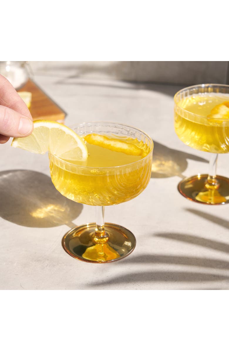 Viski Deco Gatsby Coupes Set of 2, Alternate, color, Clear