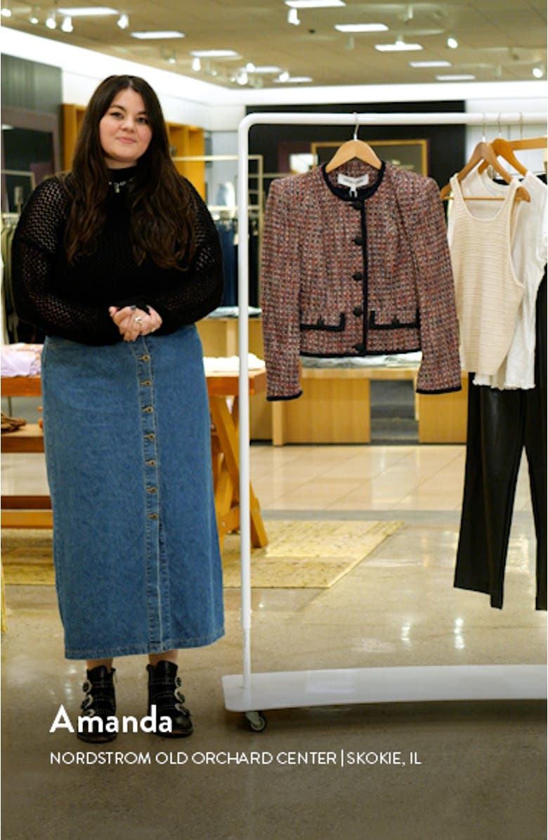 Ceres Metallic Cotton Blend Tweed Jacket, sales video thumbnail