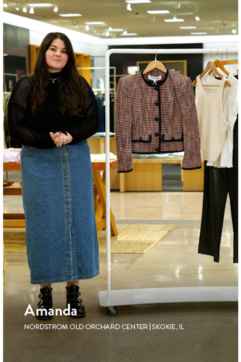 Ceres Metallic Cotton Blend Tweed Jacket video
