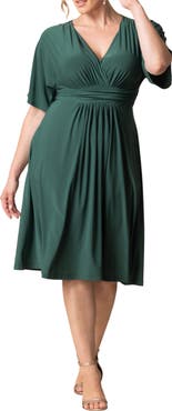 Kiyonna Gia Floral Midi Dress