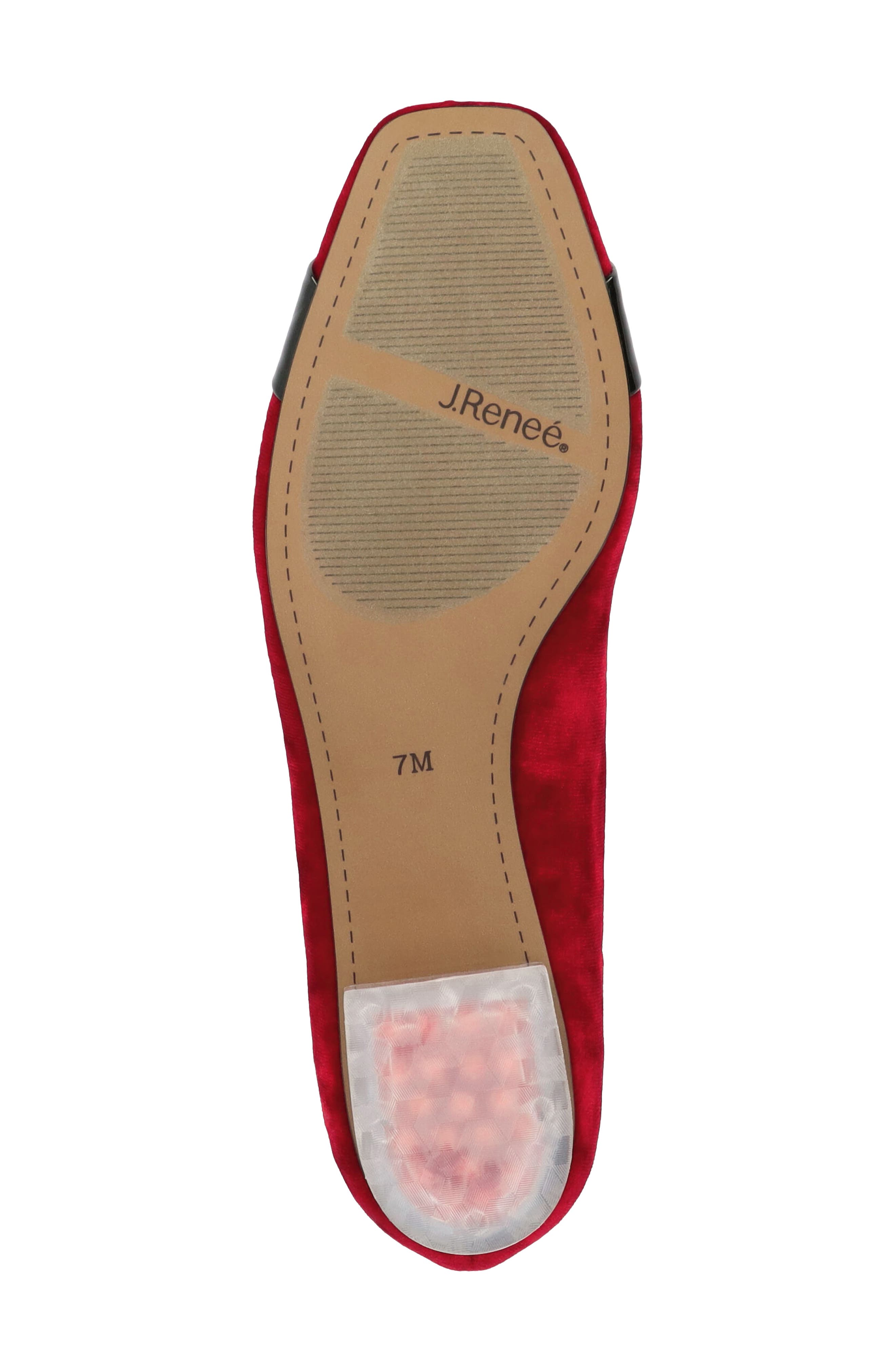 J. Reneé Kreengle Square Toe Pump, Alternate, color, Red/ Black