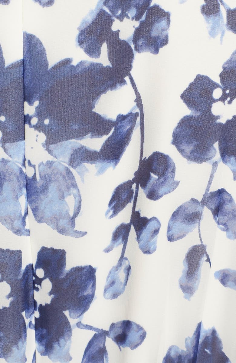 Eliza J Floral Pleat Chiffon Maxi Dress, Alternate, color,