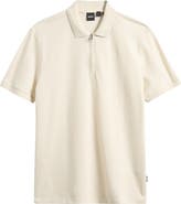 BOSS Paras Piqué Zip Polo