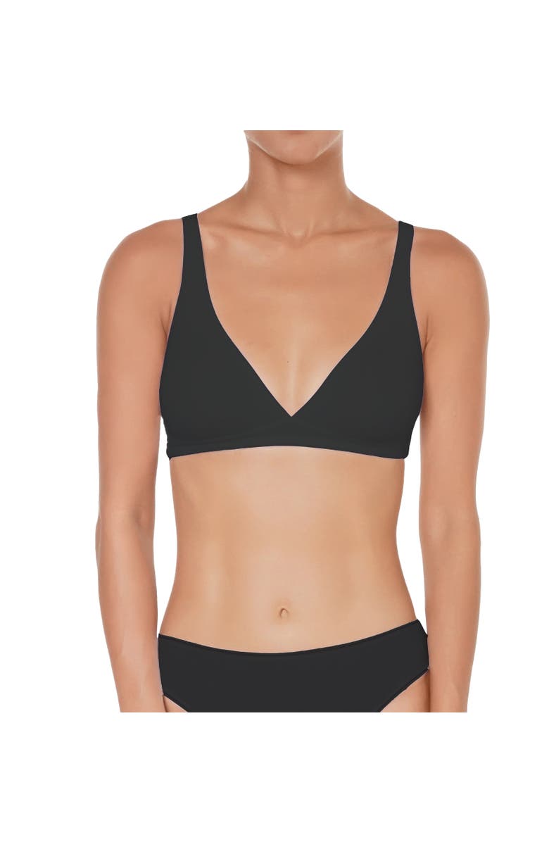 Huit Coton Bio Bralette, Alternate, color, Black