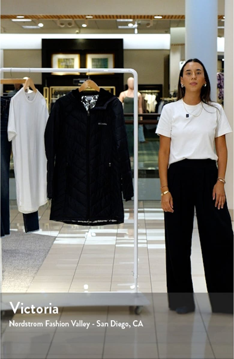 Heavenly Long Water Resistant Insulated Hooded Coat, sales video thumbnail