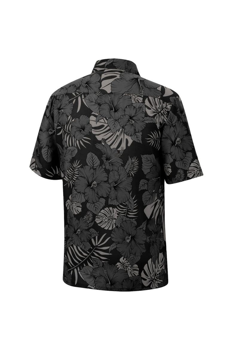 Men's Colosseum Black Vanderbilt Commodores The Dude Camp Button-Up Shirt, Alternate, color, Black