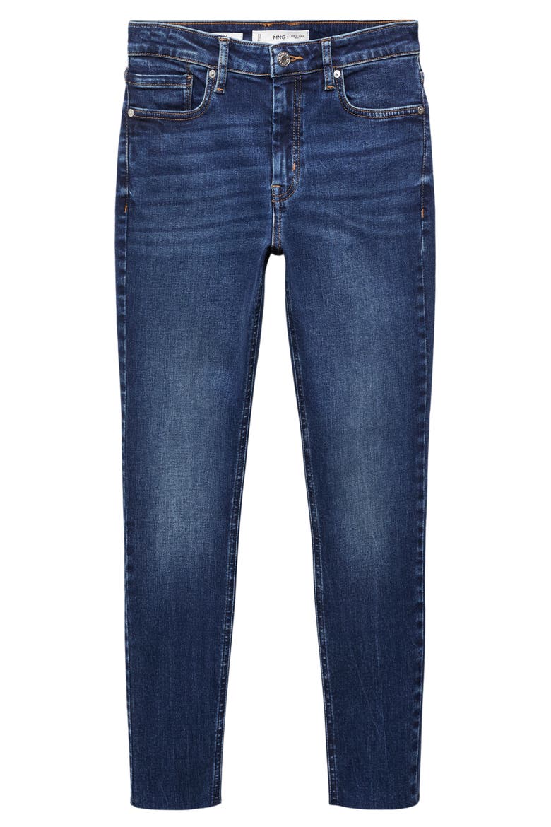 Crop Skinny Jeans, Main, color, DARK BLUE