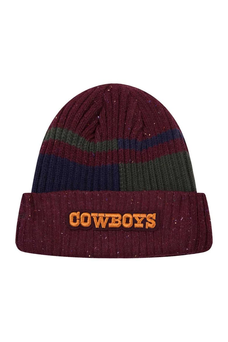 Men's Pro Standard Burgundy Dallas Cowboys Speckled Cuffed Knit Hat, Alternate, color, Burgundy