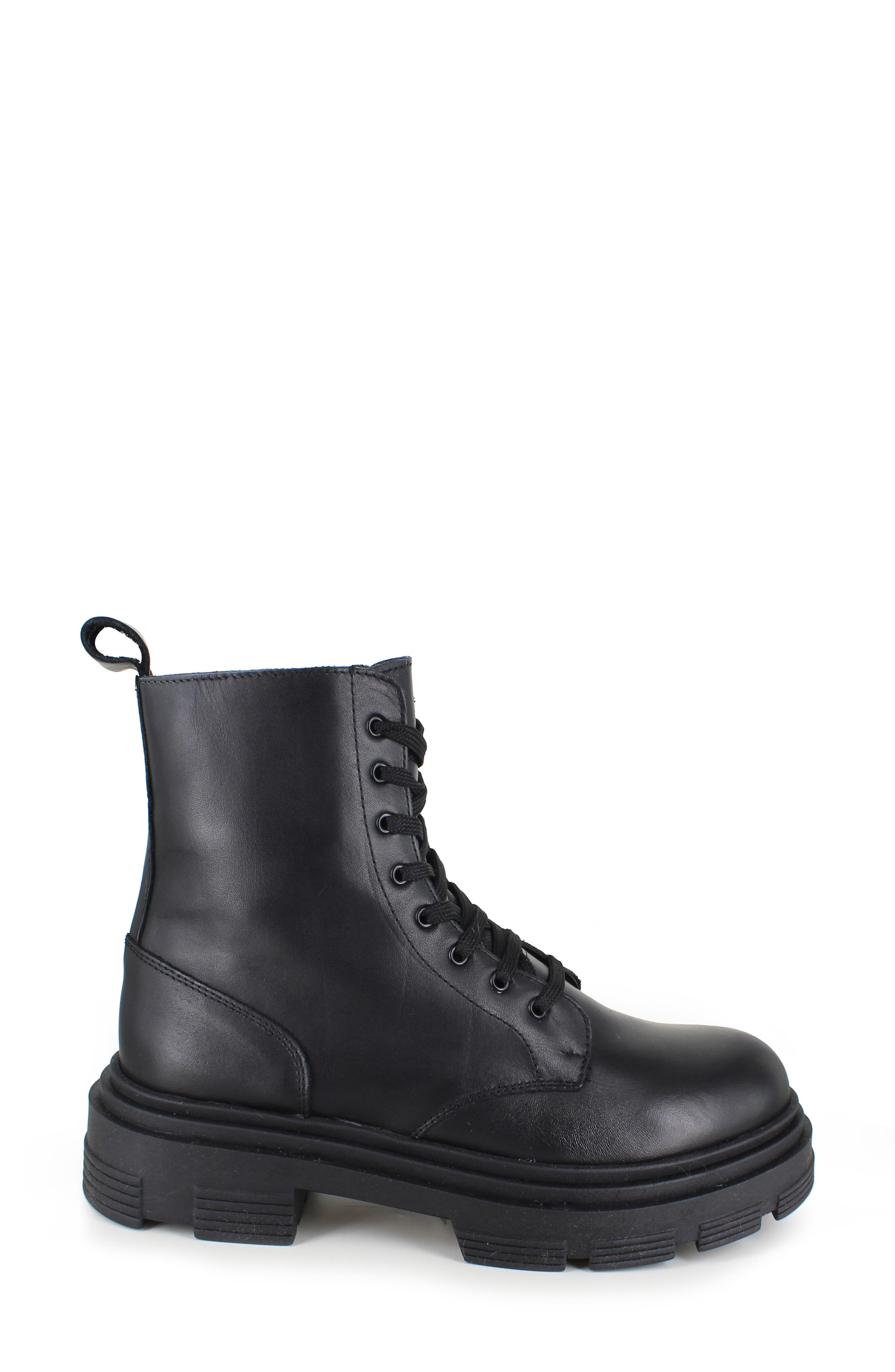 ZIGI Brunella Water Resistant Platform Combat Boot, Alternate, color, Black