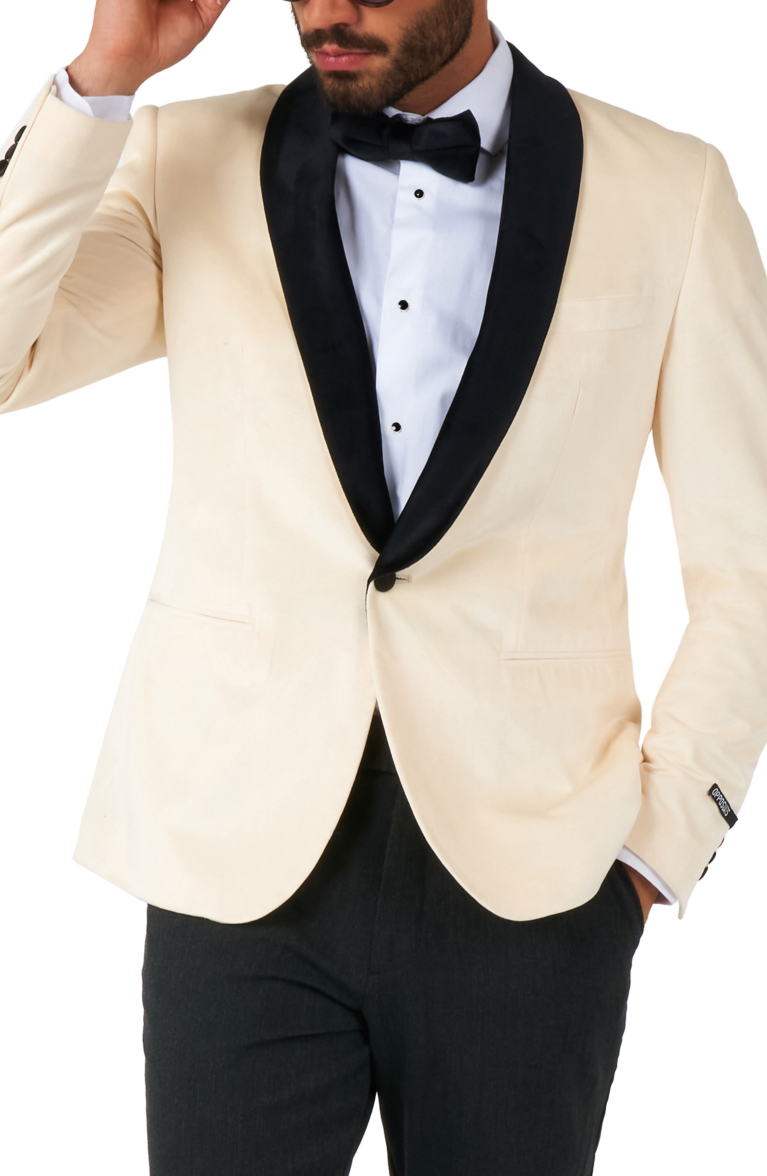 Ivory Champagne Velvet Dinner Jacket