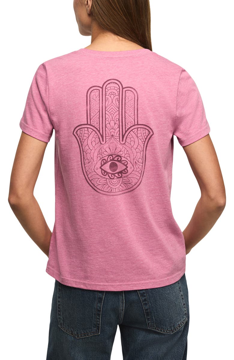 Lucky Brand Hamsa Graphic T-Shirt, Alternate, color, Navy Red Multi