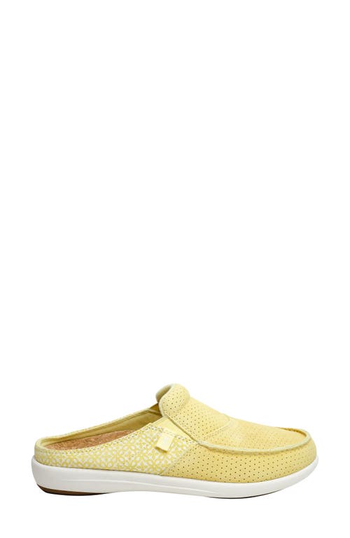 Revitalign Siesta Orthotic Clog Sneaker In Pale Banana