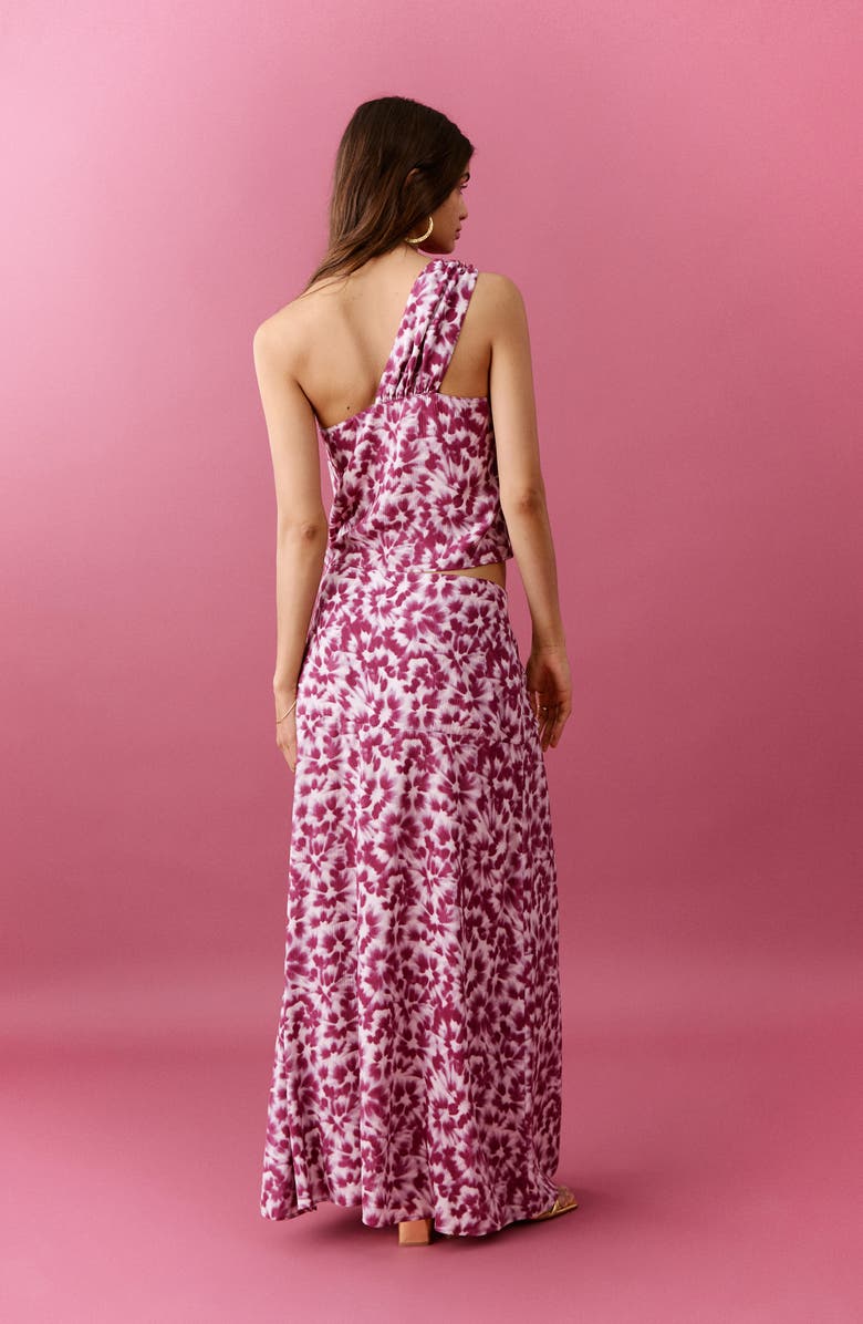 MANGO TEEN <p>Kids' Gathered Waist Print Maxi Skirt</p>, Alternate, color, 