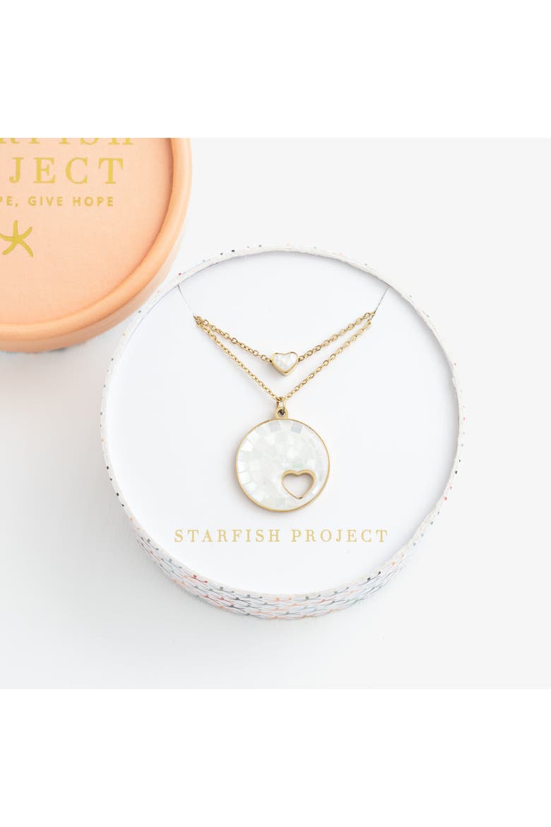 Journey Together Necklace Set in Mother of Pearl, Alternate, color, White