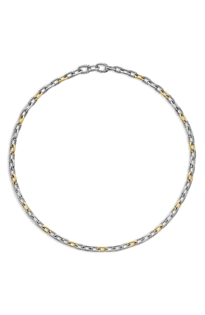 David Yurman DY Madison<sup>®</sup> Sterling Silver & 18K Yellow Gold Chain Necklace, 5.5mm, Alternate, color, Sterling Silver With 18K Gold