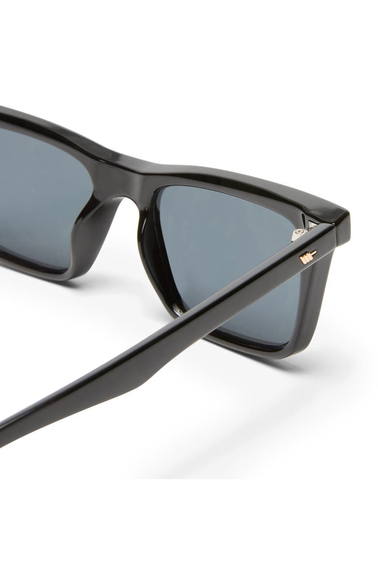 Le Specs Broski 53mm D-Frame Sunglasses, Alternate, color, Black/Smoke Mono