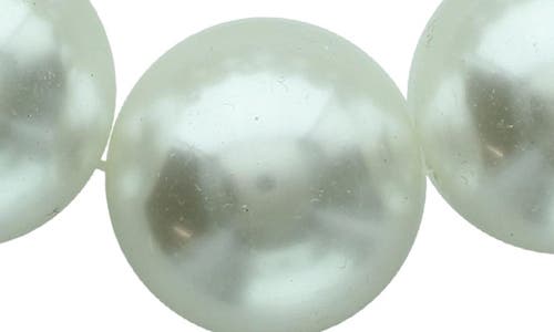 Olivia Welles Jenny Beaded Faux Pearl Bracelet In White