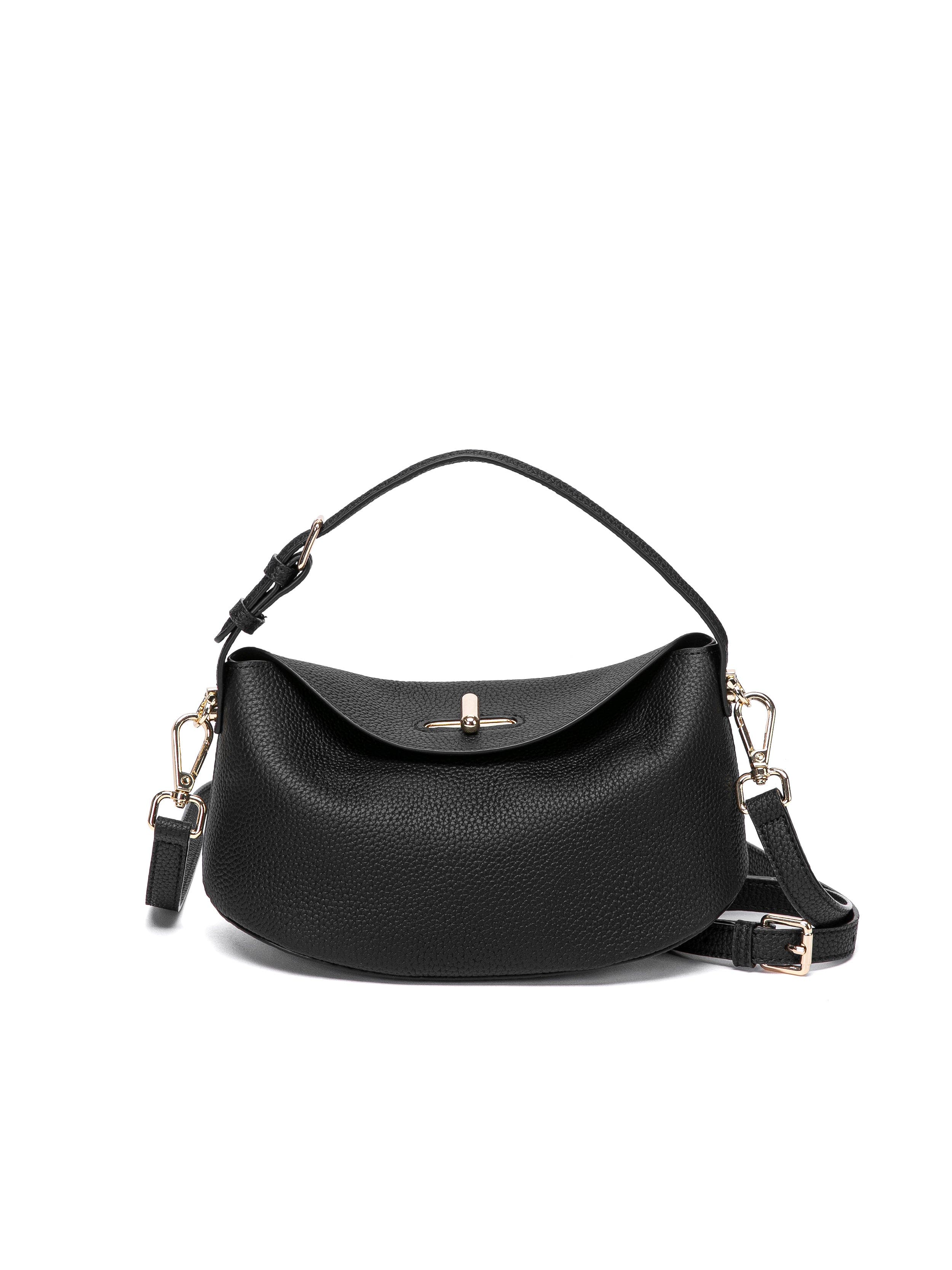 Bob Oré Blue Collection Lune Handbag, Main, color, Black
