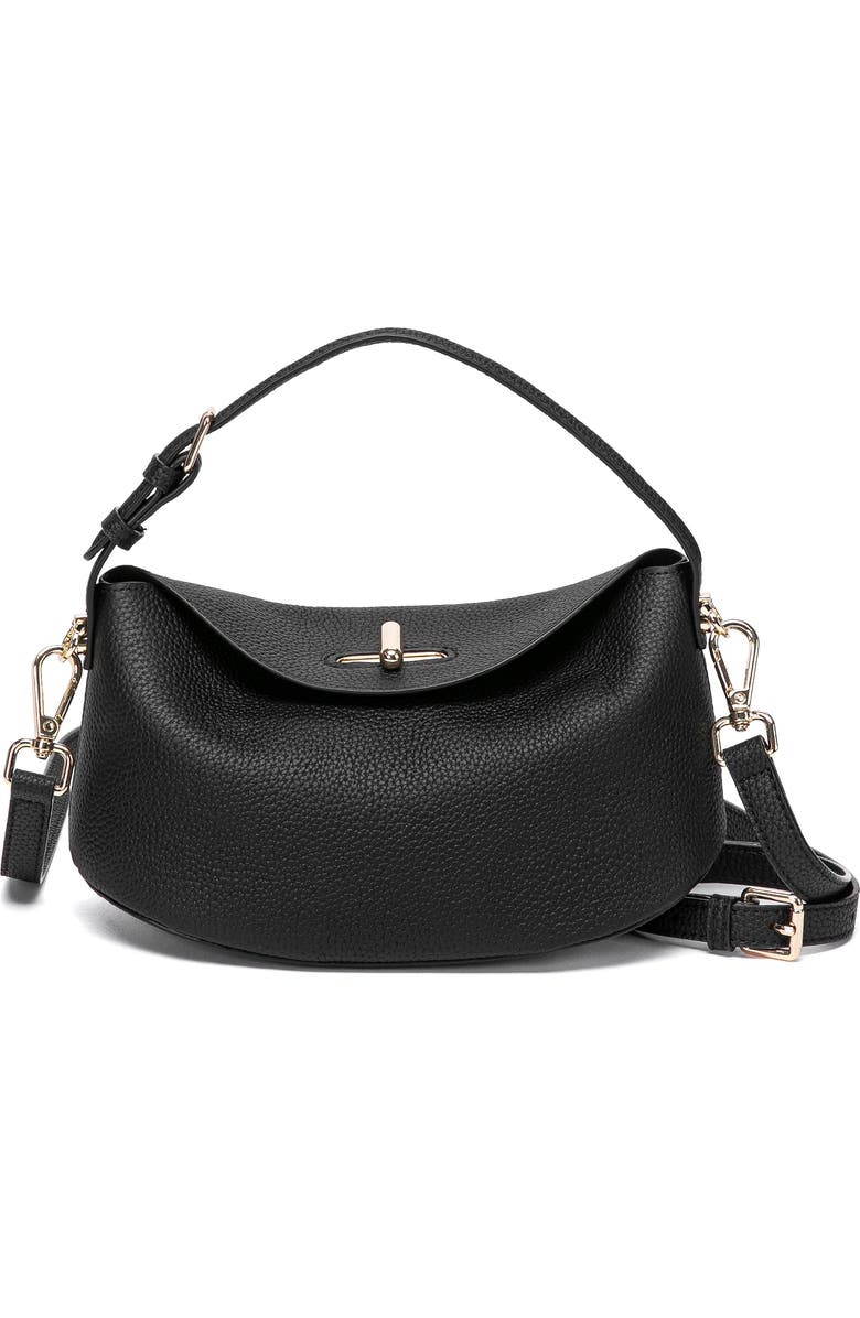 Bob Oré Blue Collection Lune Handbag, Main, color, Black
