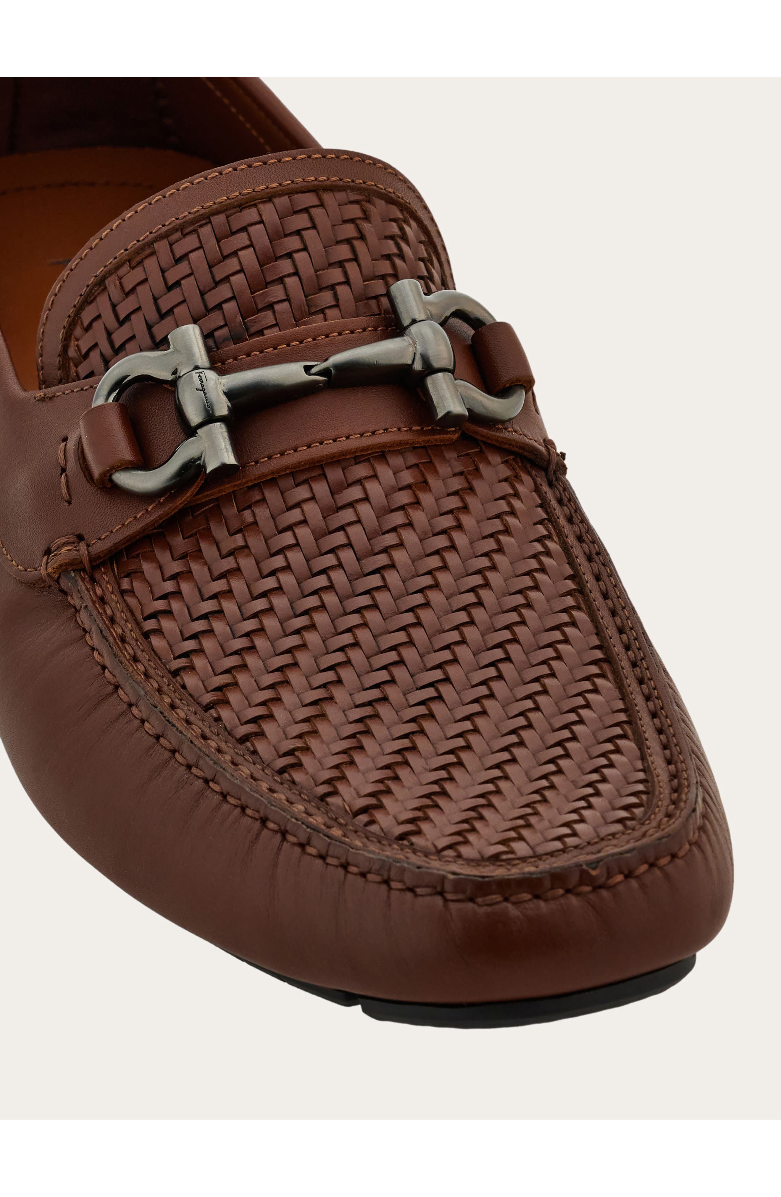 FERRAGAMO Parigi Bit Driving Shoe, Alternate, color, Midbrown