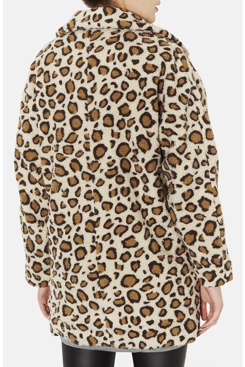 Leopard Borg Coat, Alternate, color, CREAM