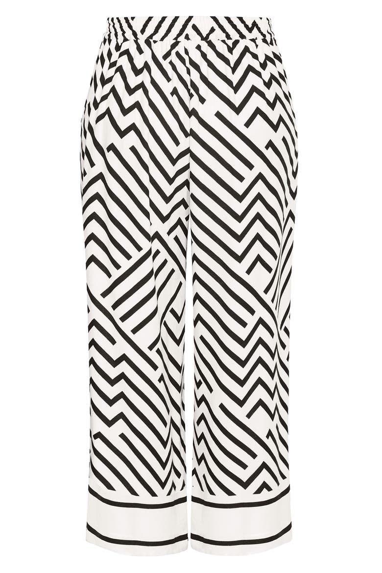 Linear Wide Leg Pants, Alternate, color, LINEAR BDR