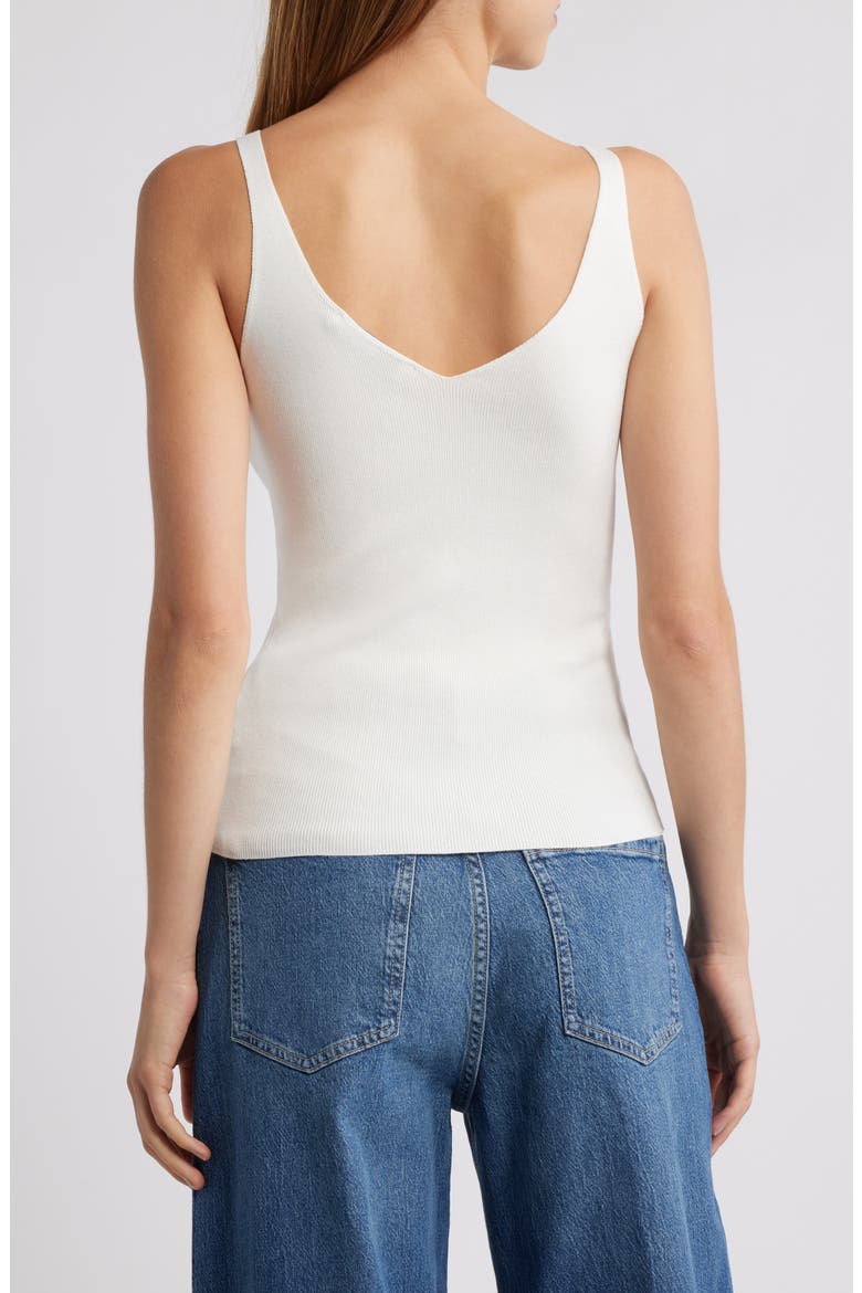 Gymnastic Rib Knit Tank, Alternate, color, ECRU