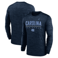 Jordan Brand Men's Jordan Brand Navy North Carolina Tar Heels Sideline Velocity Dri-FIT Long Sleeve T-Shirt