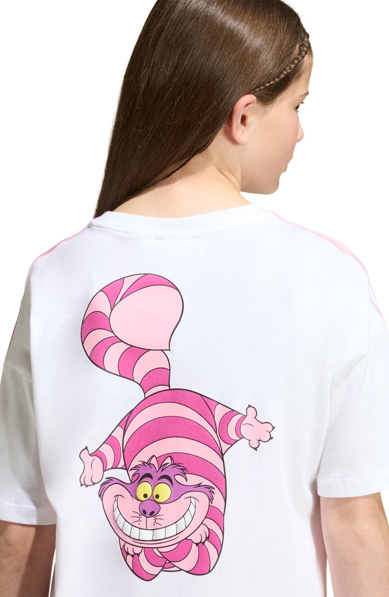 adidas x Disney Alice in Wonderland Kids' Cotton Graphic T-Shirt, Alternate, color, White