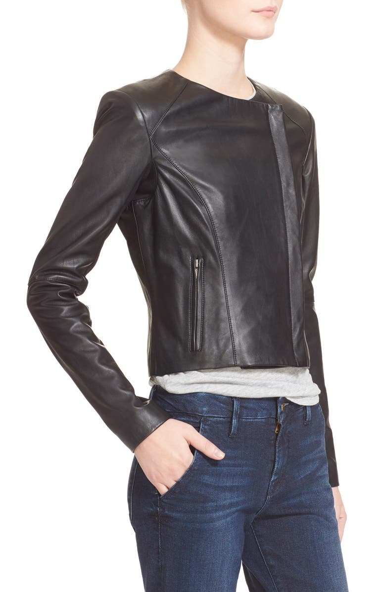 Veda 'Dali' Leather Jacket, Alternate, color, 