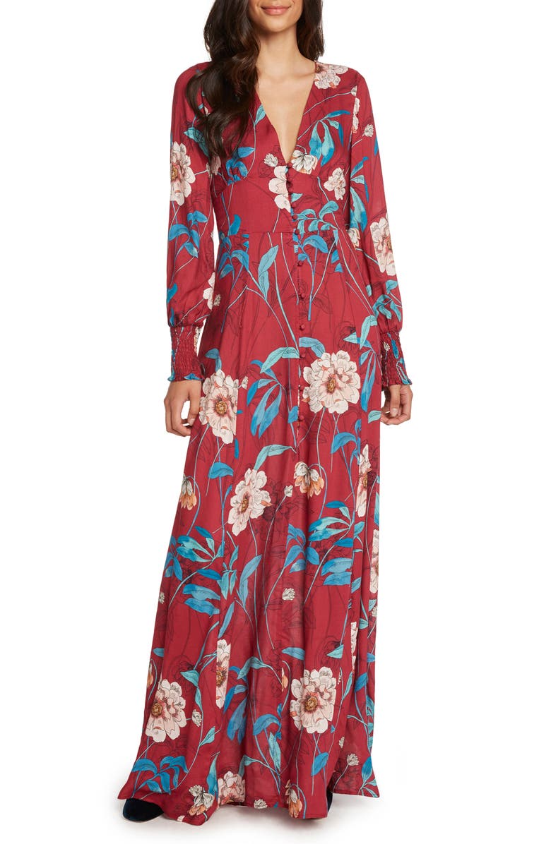 Willow & Clay Print Maxi Dress, Main, color, 