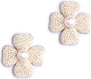 Deepa Gurnani Liora Beaded Flower Drop Earrings