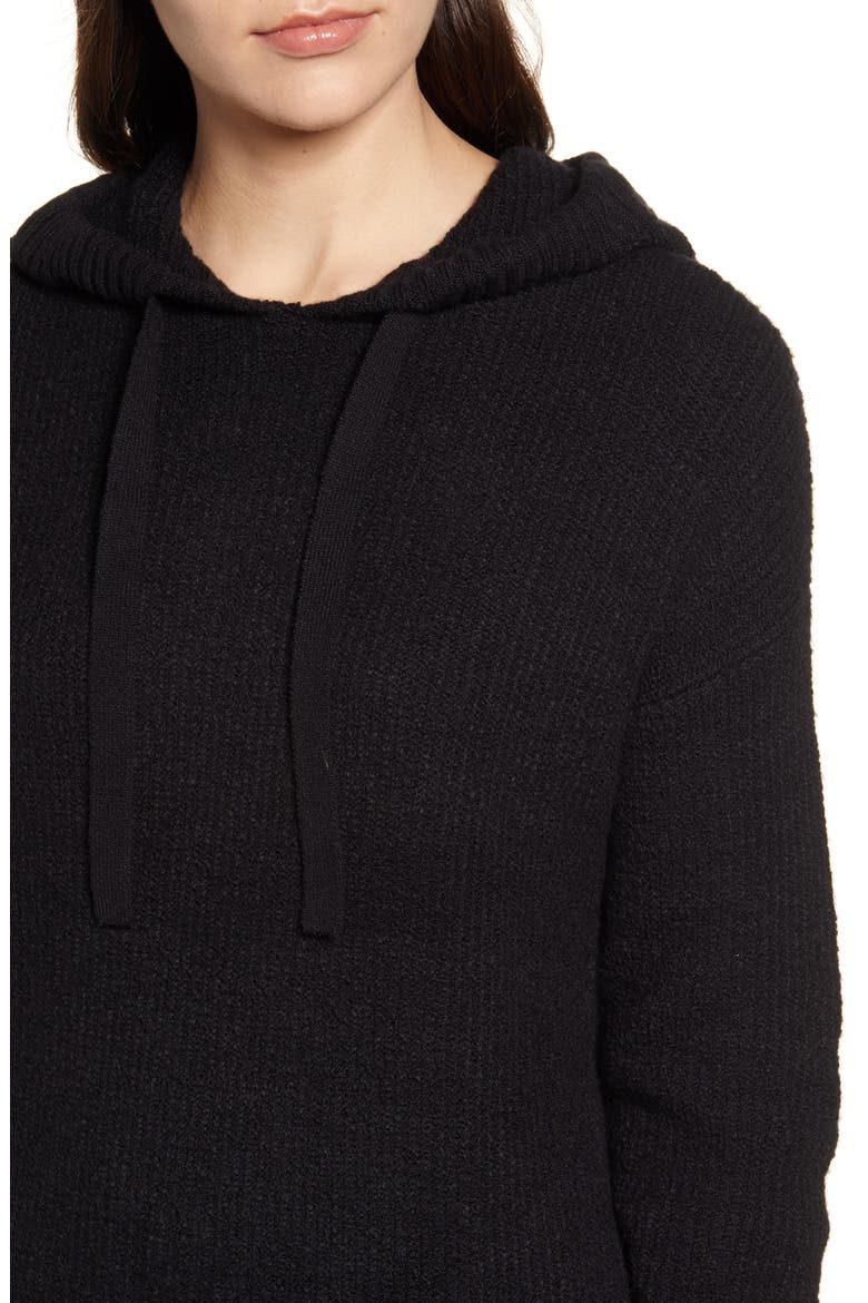 Sweater Hoodie, Alternate, color, BLACK