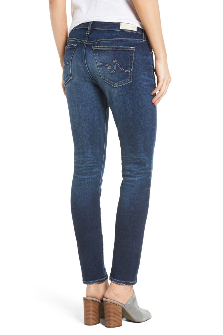 The Stilt Cigarette Skinny Jeans, Alternate, color, 7 YEARS DARK MIST