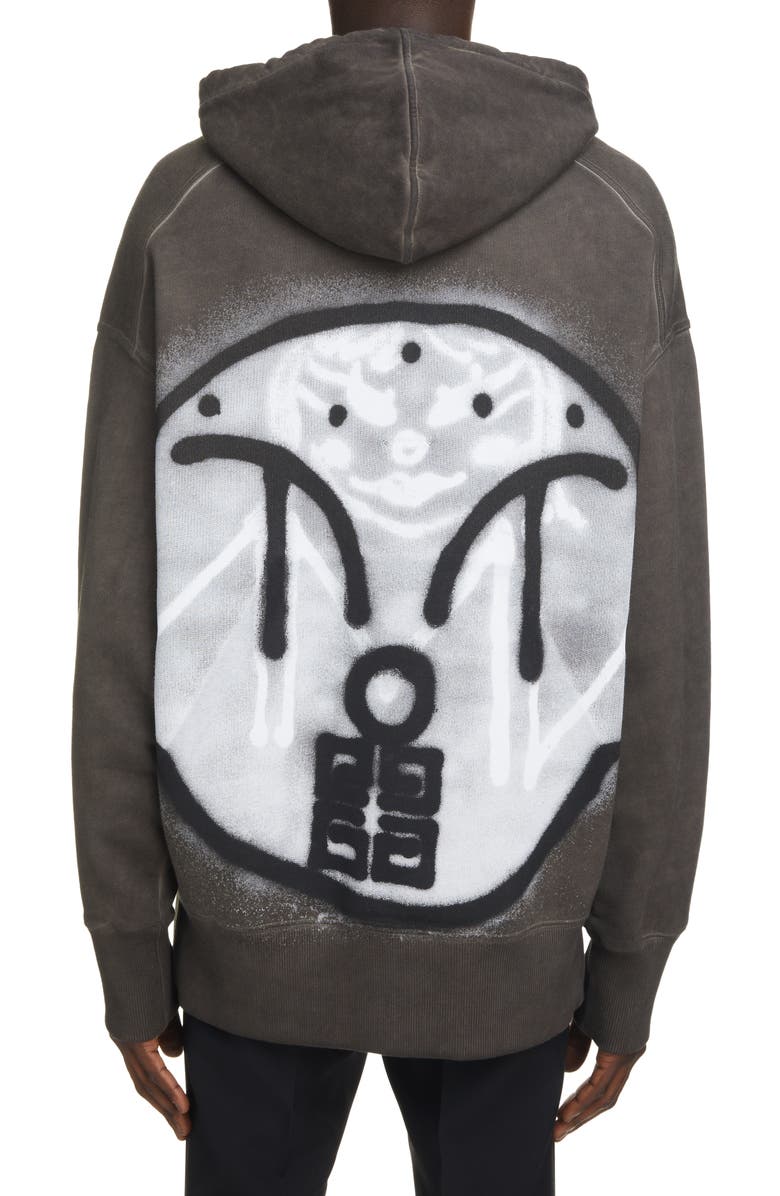 Givenchy x Chito Graffiti Tag Graphic Hoodie, Alternate, color, 309-Military Green