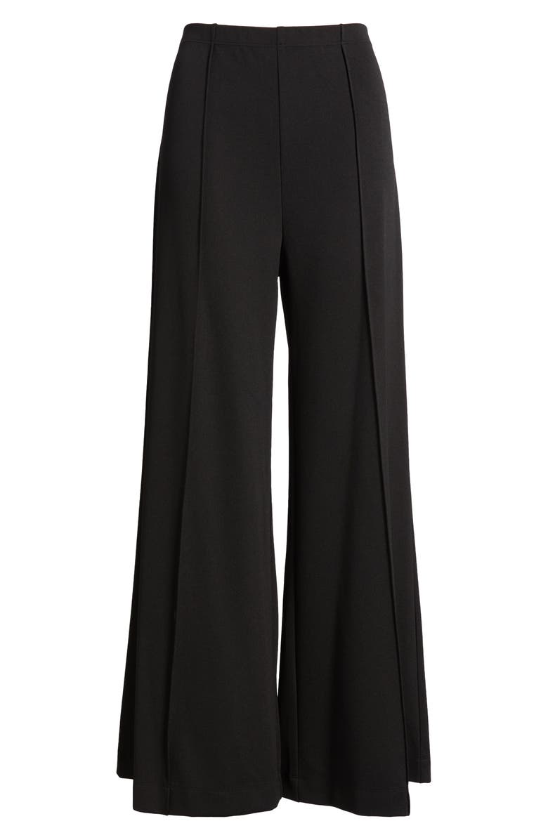 DO by Dee Ocleppo Smooth Stretch Twill Pull-On Wide Leg Pants, Alternate, color, Black